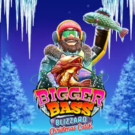 Bigger Bass Blizzard - Christmas Catch Game Logo