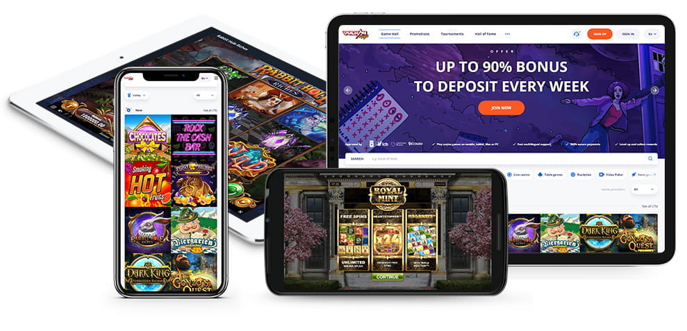 Dieses Spielautomaten Casinos ist besonders gut für das Spielen mit Smartphones und Tablets geeignet.