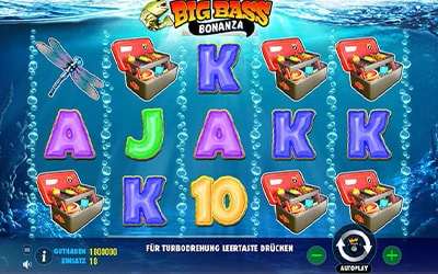 Eine kostenlose Demo-Version des Big Bass Bonanza Slots.