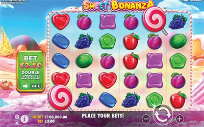 Eine kostenlose Demo-Version des Sweet Bonanza Slots.